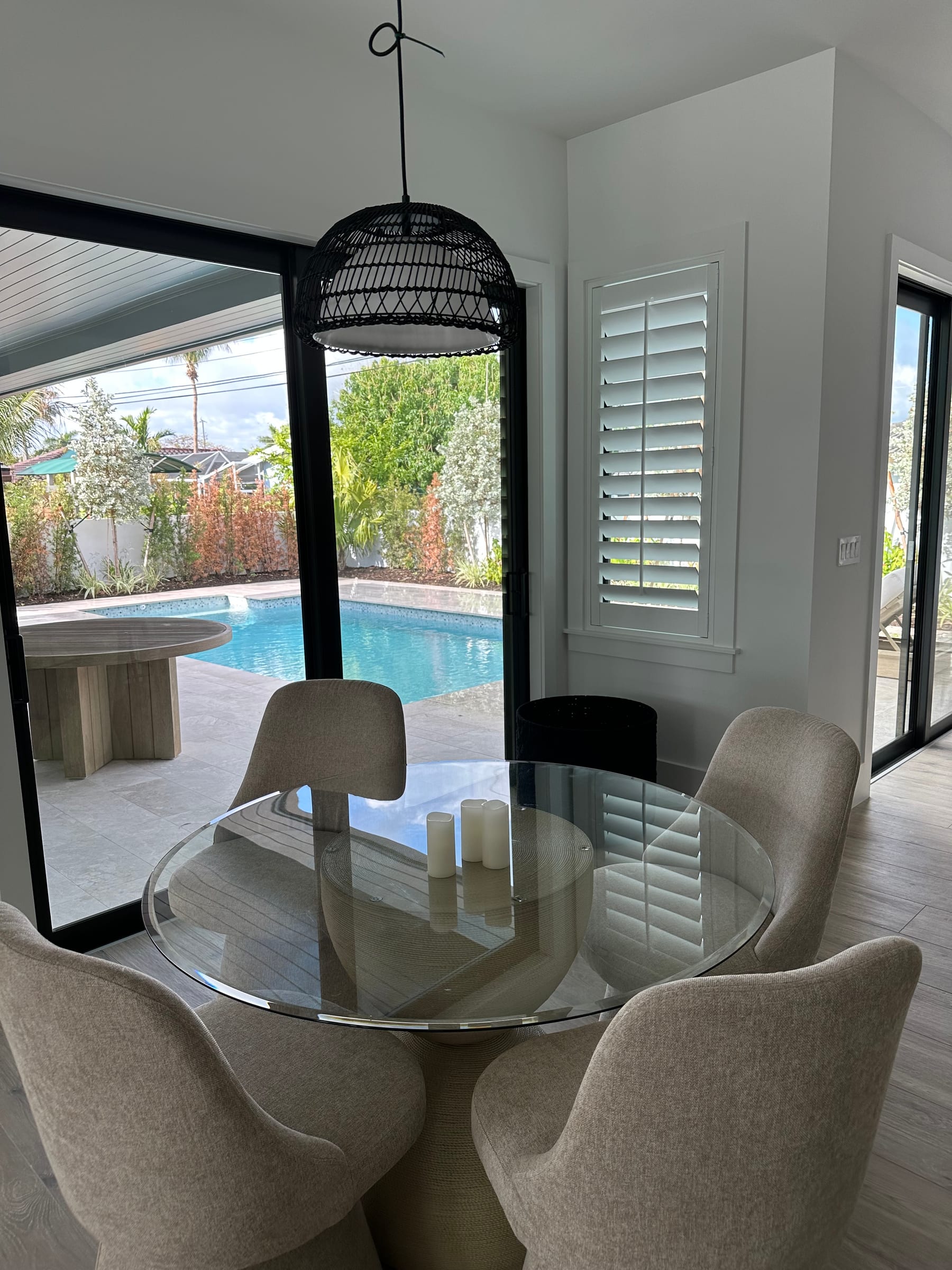 Shutters installed in a South Florida home