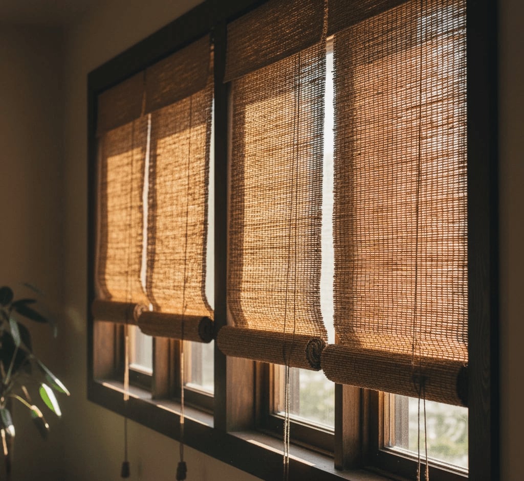 Natural woven shades